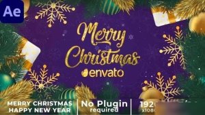 Videohive Happy New Year Wishes || Christmas Wishes || Christmas Text Reveal Openers template preview