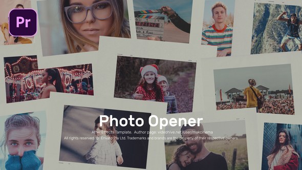 Photo Opener Photo Intro Premiere Pro template preview