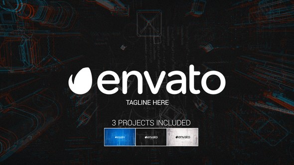 Videohive Industrial City Logo Reveal 3-in Pack Logo Stings template preview