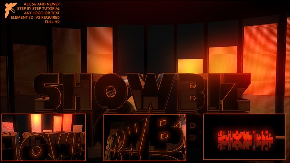 Videohive Showbiz Element Logo Logo Stings template preview