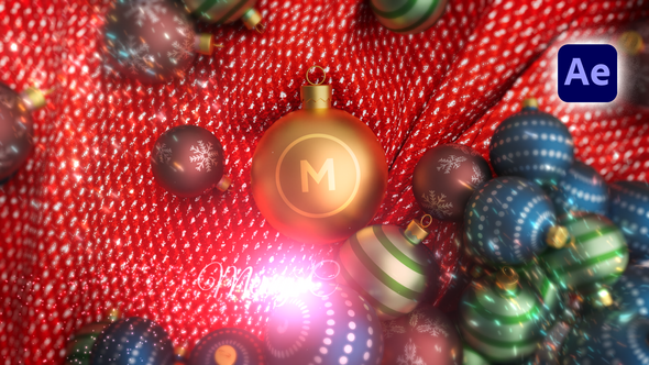 Videohive Christmas Ornament Logo Reveal Logo Stings template preview