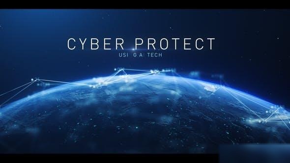 Videohive Digital Cyber Futuristic Earth Cinematic Title Opener Openers template preview