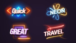 Videohive Neon Titles Animation Titles template preview