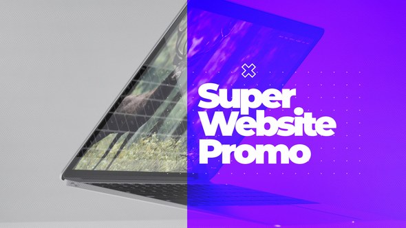 Super Website Promo Video Displays template preview