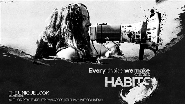 Videohive Black White Unique Trailer Openers template preview