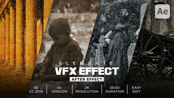 Old Film Effects Elements template preview
