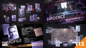 Videohive Investigation Detective Pack Broadcast-packages template preview