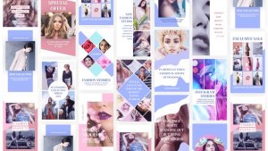 Videohive Fashion Instagram Stories Video Displays template preview