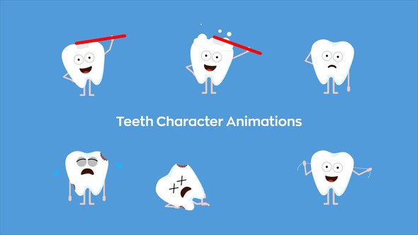 Videohive Teeth Character Animations Elements template preview
