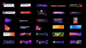 Pop Lower thirds Video Displays template preview