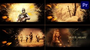 Golden Knight Trailer for Premiere Pro Premiere Pro template preview