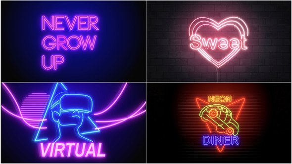 Videohive Neon Signs V4 Elements template preview