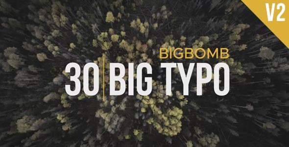 Big Typo II Video Displays template preview