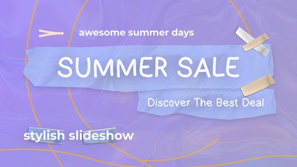 Videohive Trendy Summer Slideshow Openers template preview