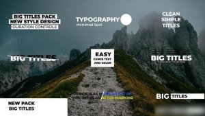 Videohive Big Titles 1.0 | After Effects 42320345 Titles template preview