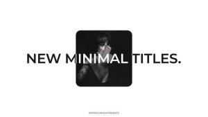 Videohive Minimal Titles. Titles template preview