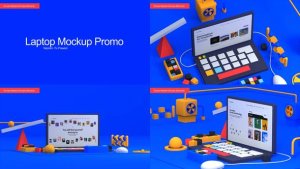 Videohive Laptop Mockup 58552921 Product Promo template preview
