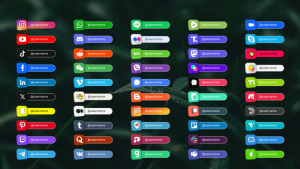 Videohive 50+ Social Media Lower Thirds Template for After Effects Elements template preview