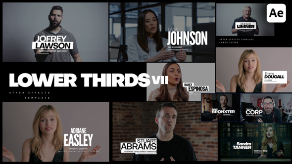 Videohive Lower Thirds VII Titles template preview