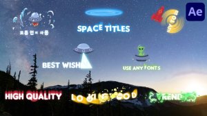 Videohive Ufo And Aliens Space Titles for After Effects Titles template preview