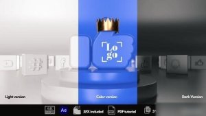 Videohive King of Social Media Logo Stings template preview