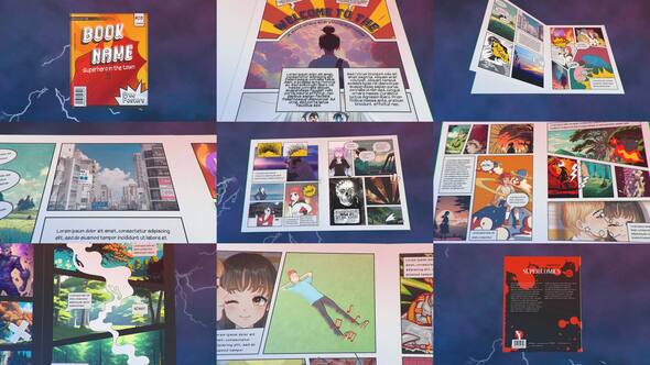 Videohive Comic Magazine Product Promo template preview