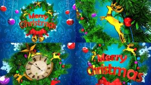 Christmas Opener & Countdown Video Displays template preview