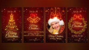 Videohive Christmas Greetings Instagram Stories 55546380 Openers template preview