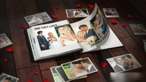 Videohive The Photo Album for Element 3D Openers template preview