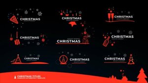 Videohive Christmas Icon Titles Titles template preview