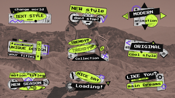 Videohive Cosmic Lower Thirds Titles template preview