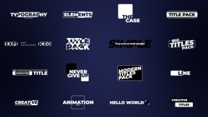 Videohive Colorful Shadow Titles Titles template preview