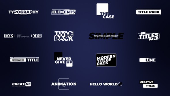 Videohive Colorful Shadow Titles Titles template preview