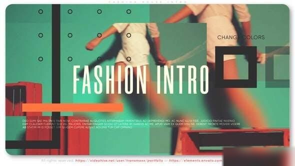 Videohive Fashion House Intro Openers template preview