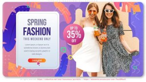 Videohive Spring Fashion Slideshow Video Displays template preview