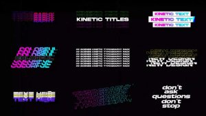 Kinetic Gradient +RGB | MOGRT (PP) Premiere Pro template preview