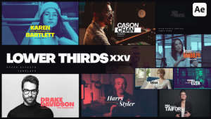 Videohive Lower Thirds XXV Titles template preview