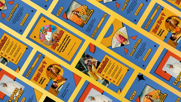 Videohive Vintage 90s Fashion Stories Product Promo template preview