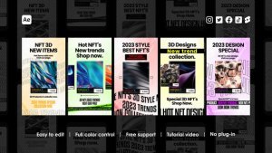 Videohive Non-Fungible Token Instagram Reels Product Promo template preview