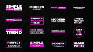 Videohive Modern Titles | AE 44793702 Titles template preview