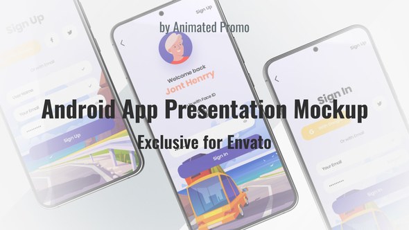 Videohive App Presentation Android Mockup Product Promo template preview