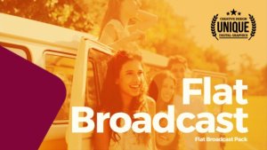 Flat Broadcast Pack Video Displays template preview