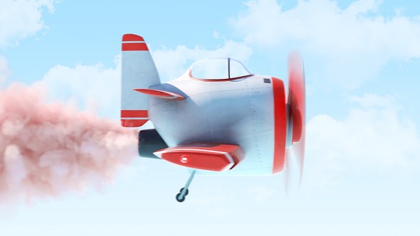 Videohive Airplane Sky Logo Logo Stings template preview