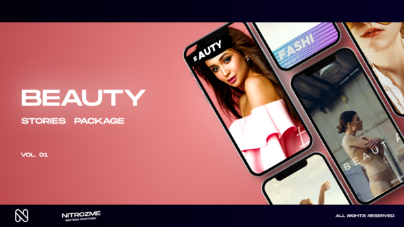 Videohive Beauty Stories Vol. 01 Video Displays template preview