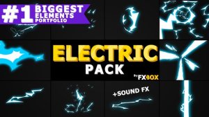 Dynamic ELECTRIC Elements Video Displays template preview