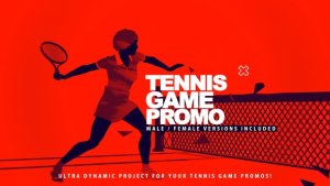 Videohive Tennis Game Promo Openers template preview