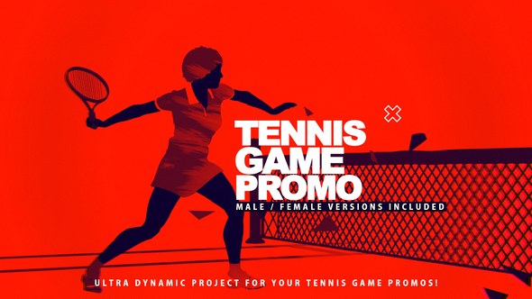 Videohive Tennis Game Promo Openers template preview