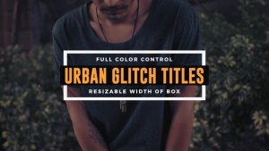 Videohive Urban Glitch Titles 21608085 Titles template preview