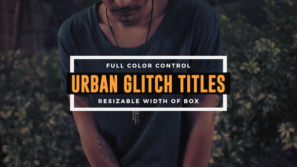 Videohive Urban Glitch Titles 21608085 Titles template preview