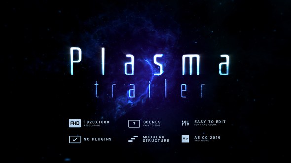 Videohive Plasma Trailer Titles template preview